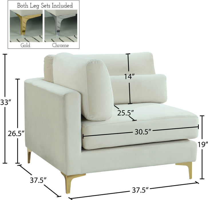 Julia Velvet Modular Corner Chair - Sterling House Interiors