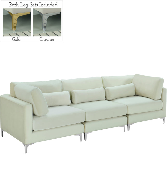 Julia Velvet Modular Sofa (3 Boxes) - Sterling House Interiors