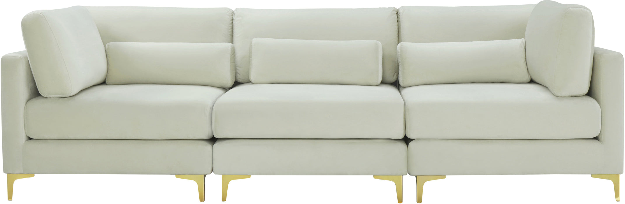 Julia Velvet Modular Sofa (3 Boxes) - Sterling House Interiors