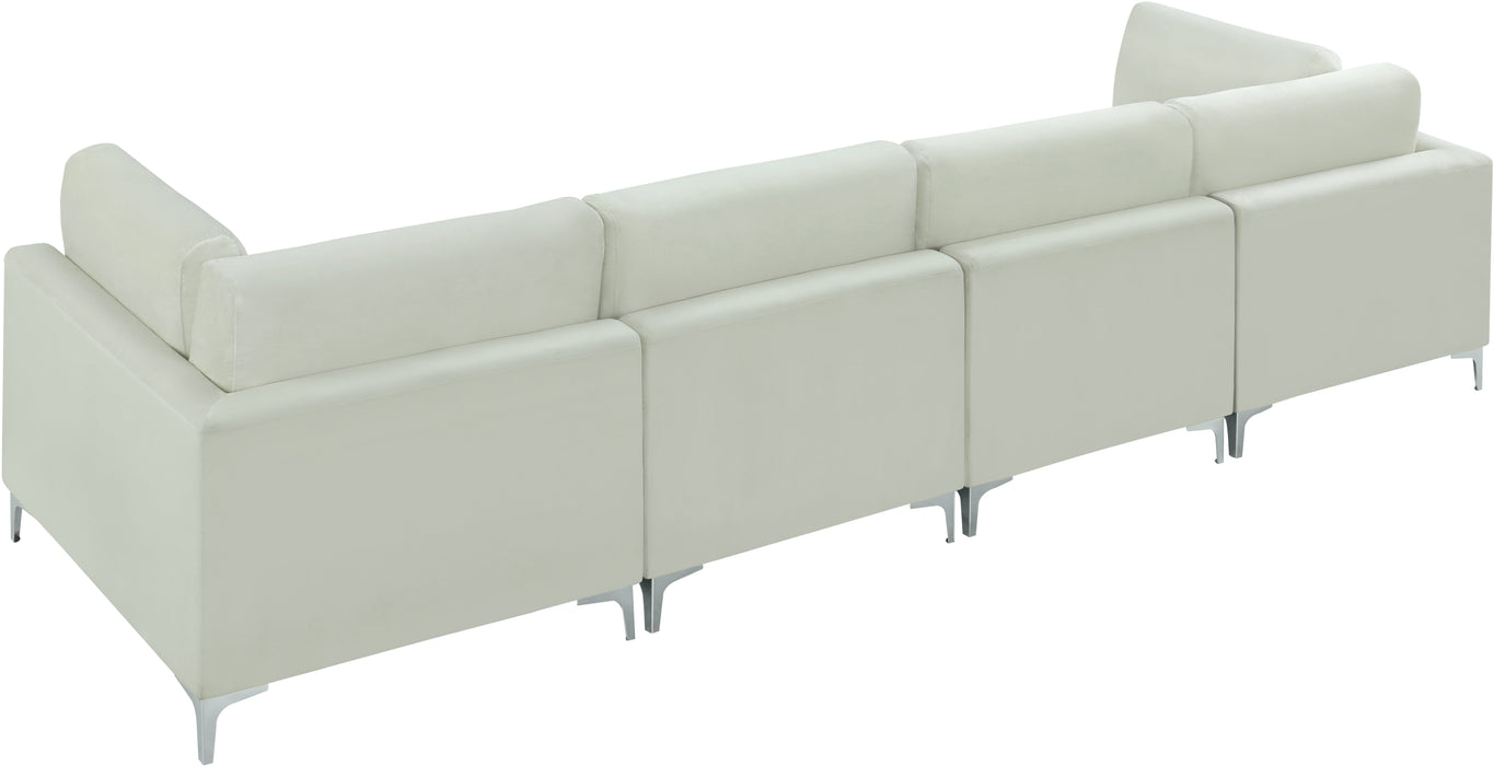 Julia Velvet Modular Sofa (4 Boxes) - Sterling House Interiors