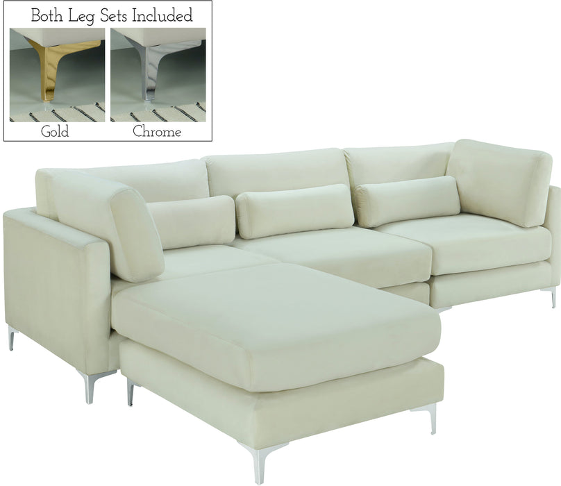 Julia Velvet Modular Sectional (4 Boxes) - Sterling House Interiors