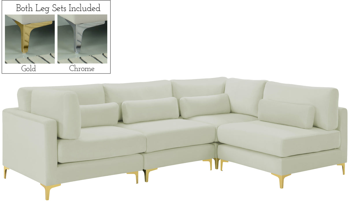 Julia Velvet Modular Sectional (4 Boxes) - Sterling House Interiors