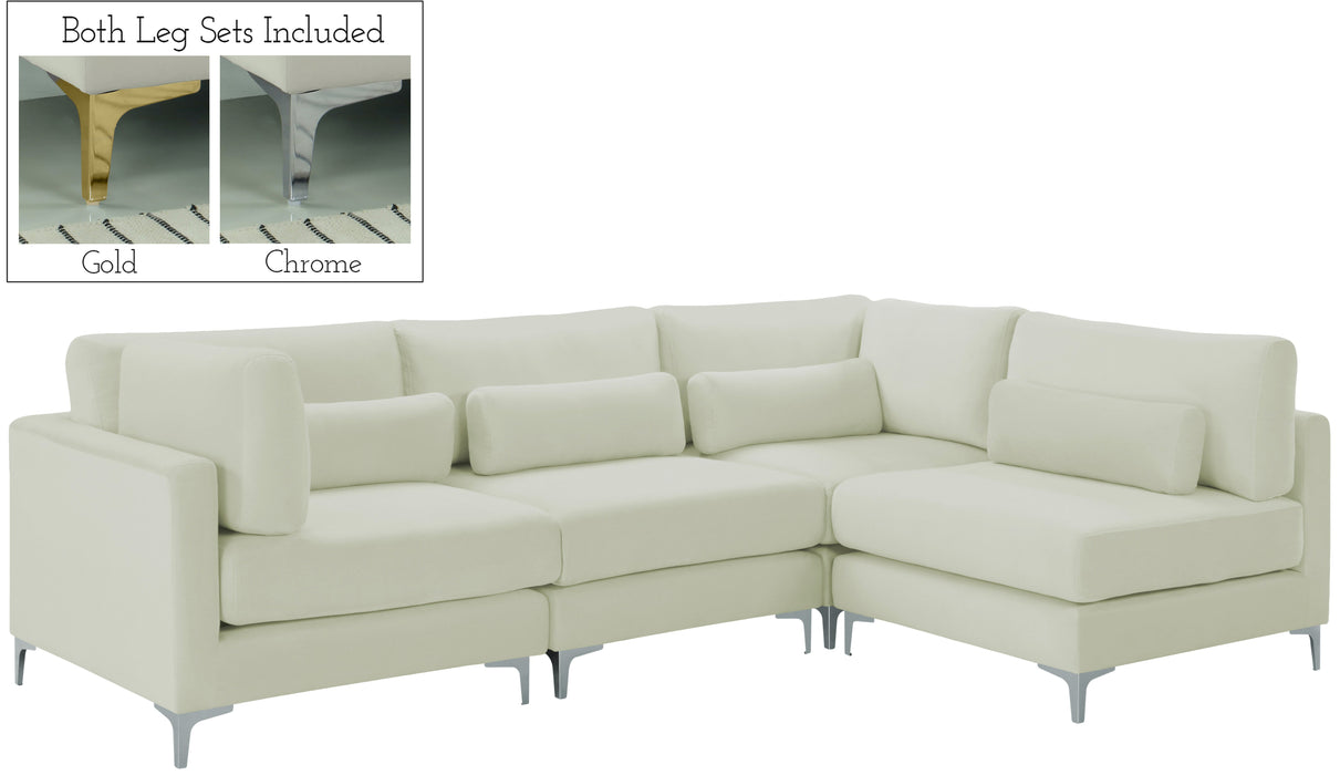 Julia Velvet Modular Sectional (4 Boxes) - Sterling House Interiors