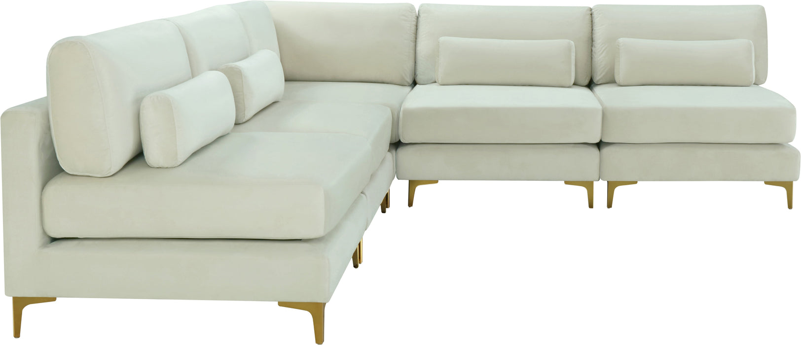 Julia Velvet Modular Sectional (5 Boxes) - Sterling House Interiors