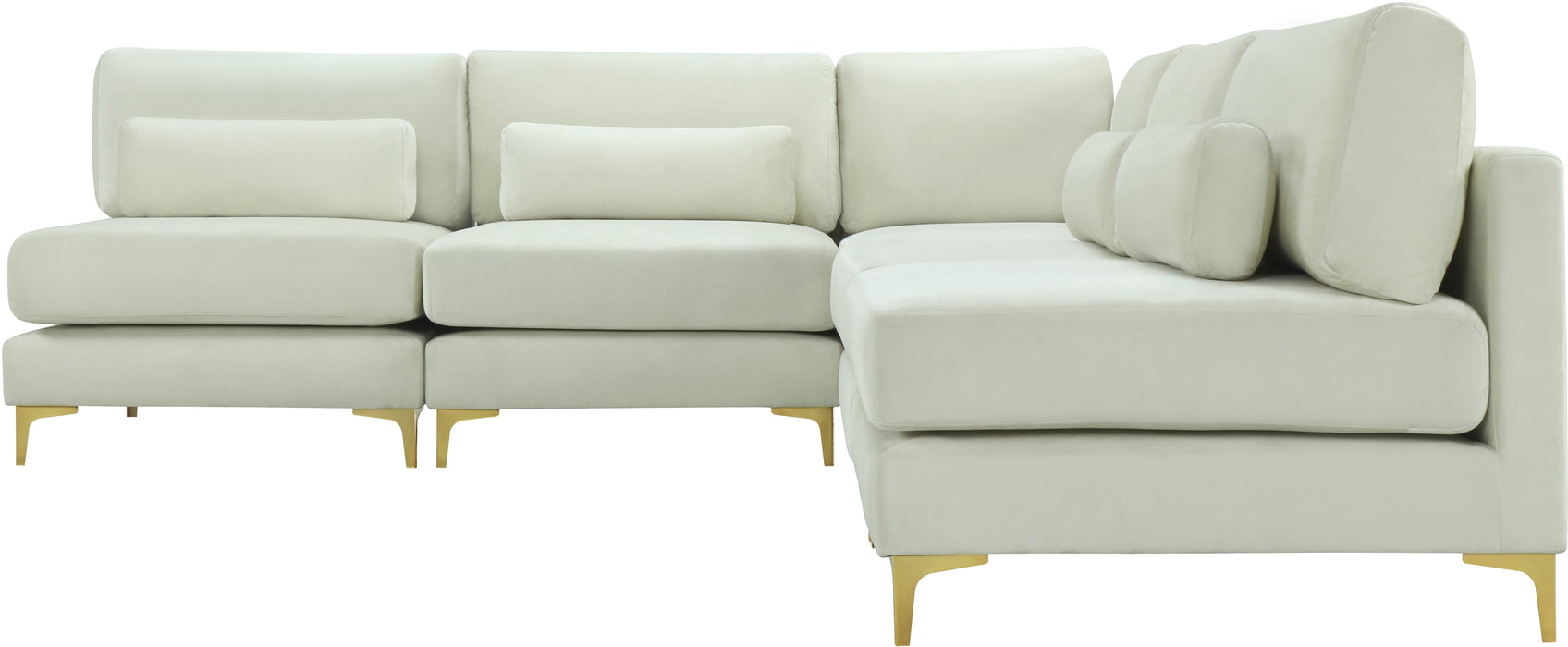 Julia Velvet Modular Sectional (5 Boxes) - Sterling House Interiors