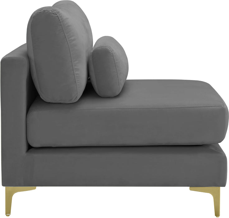 Julia Velvet Modular Armless Chair - Sterling House Interiors