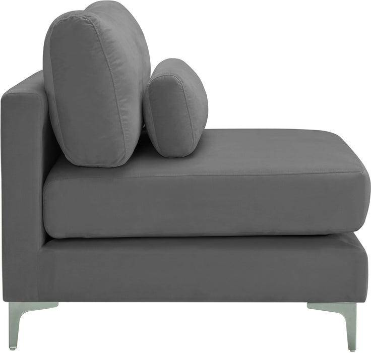 Julia Velvet Modular Armless Chair - Sterling House Interiors