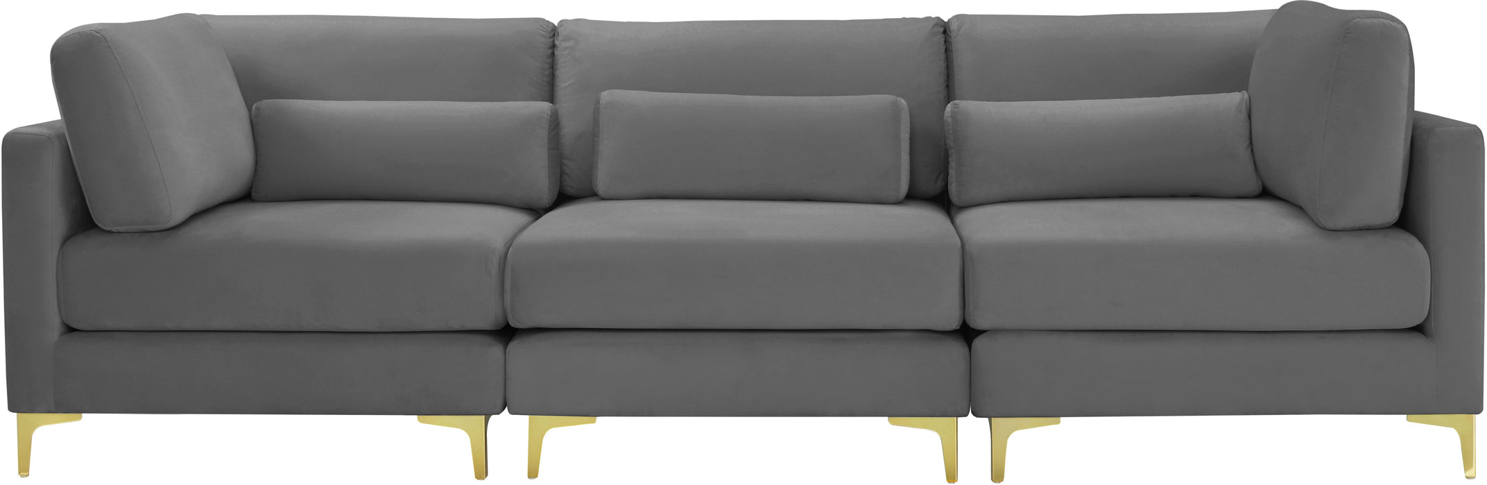 Julia Velvet Modular Sofa (3 Boxes) - Sterling House Interiors