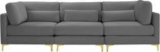 Julia Velvet Modular Sofa (3 Boxes) - Sterling House Interiors