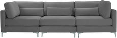 Julia Velvet Modular Sofa (3 Boxes) - Sterling House Interiors