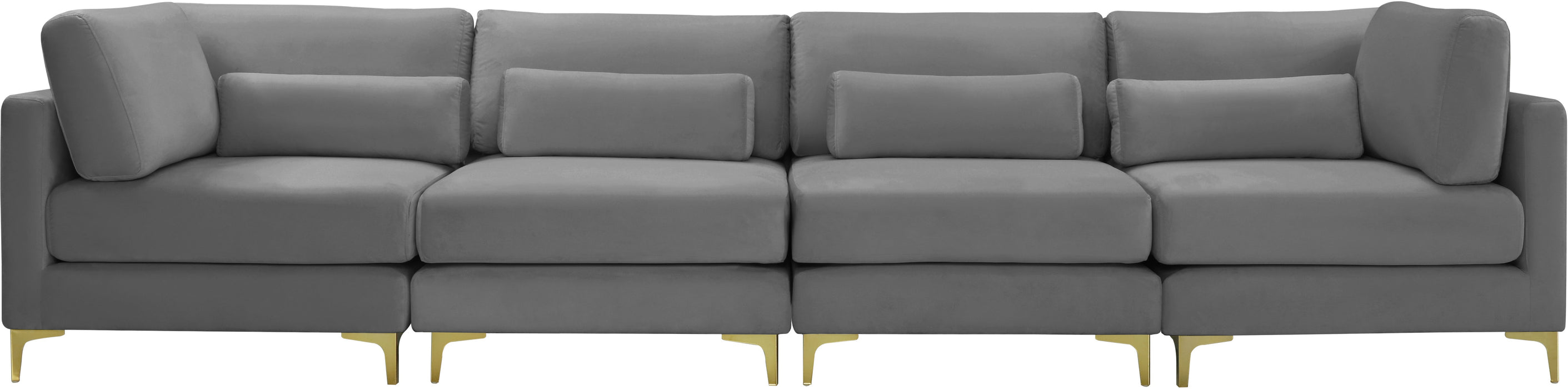 Julia Velvet Modular Sofa (4 Boxes) - Sterling House Interiors