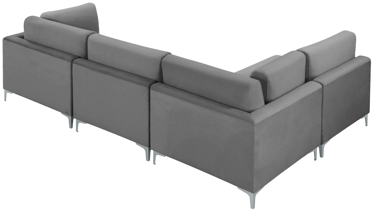 Julia Velvet Modular Sectional (4 Boxes) - Sterling House Interiors