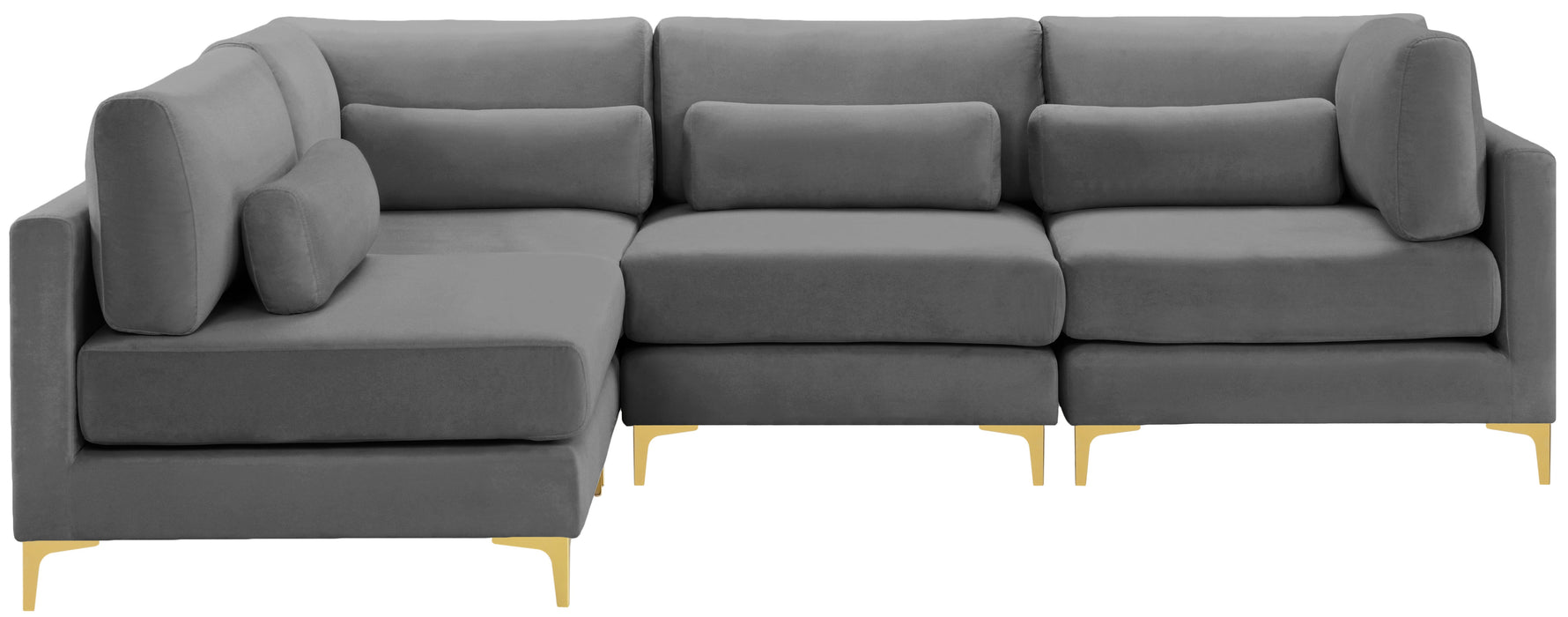 Julia Velvet Modular Sectional (4 Boxes) - Sterling House Interiors