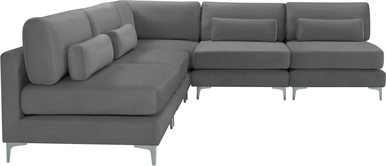 Julia Velvet Modular Sectional (5 Boxes) - Sterling House Interiors