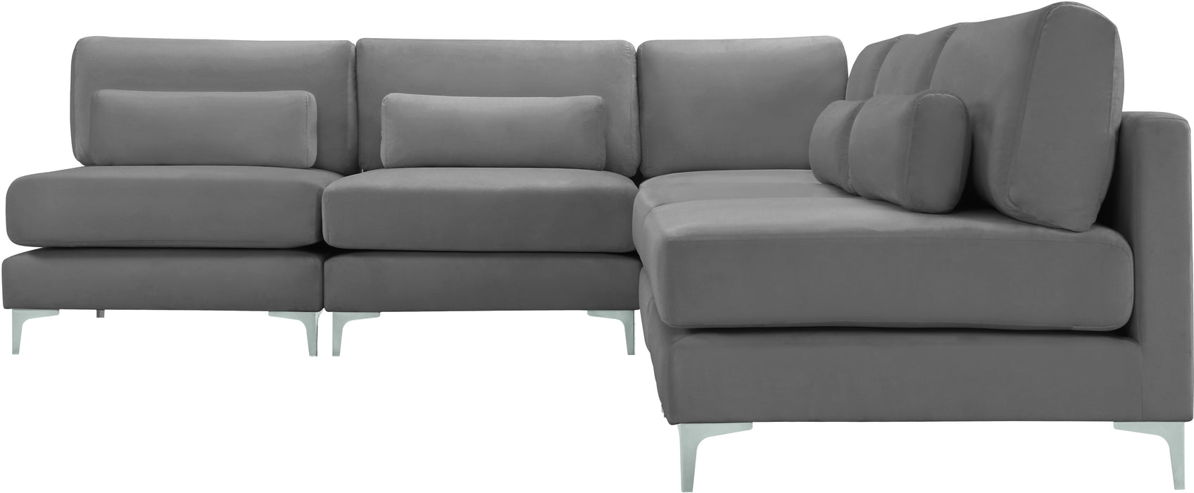 Julia Velvet Modular Sectional (5 Boxes) - Sterling House Interiors