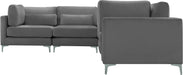 Julia Velvet Modular Sectional (5 Boxes) - Sterling House Interiors
