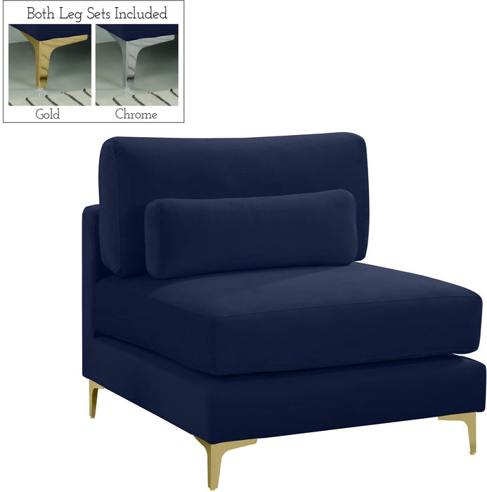 Julia Velvet Modular Armless Chair - Sterling House Interiors