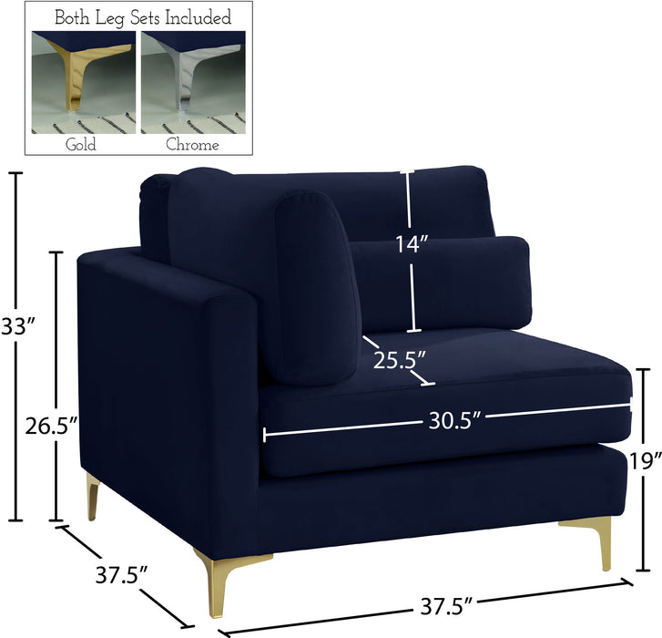 Julia Velvet Modular Corner Chair - Sterling House Interiors