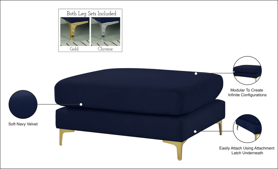 Julia Velvet Modular Ottoman - Sterling House Interiors