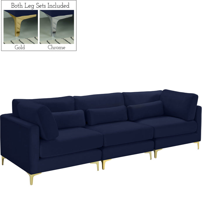 Julia Velvet Modular Sofa (3 Boxes) - Sterling House Interiors