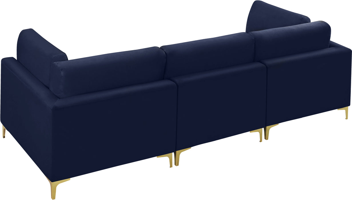 Julia Velvet Modular Sofa (3 Boxes) - Sterling House Interiors