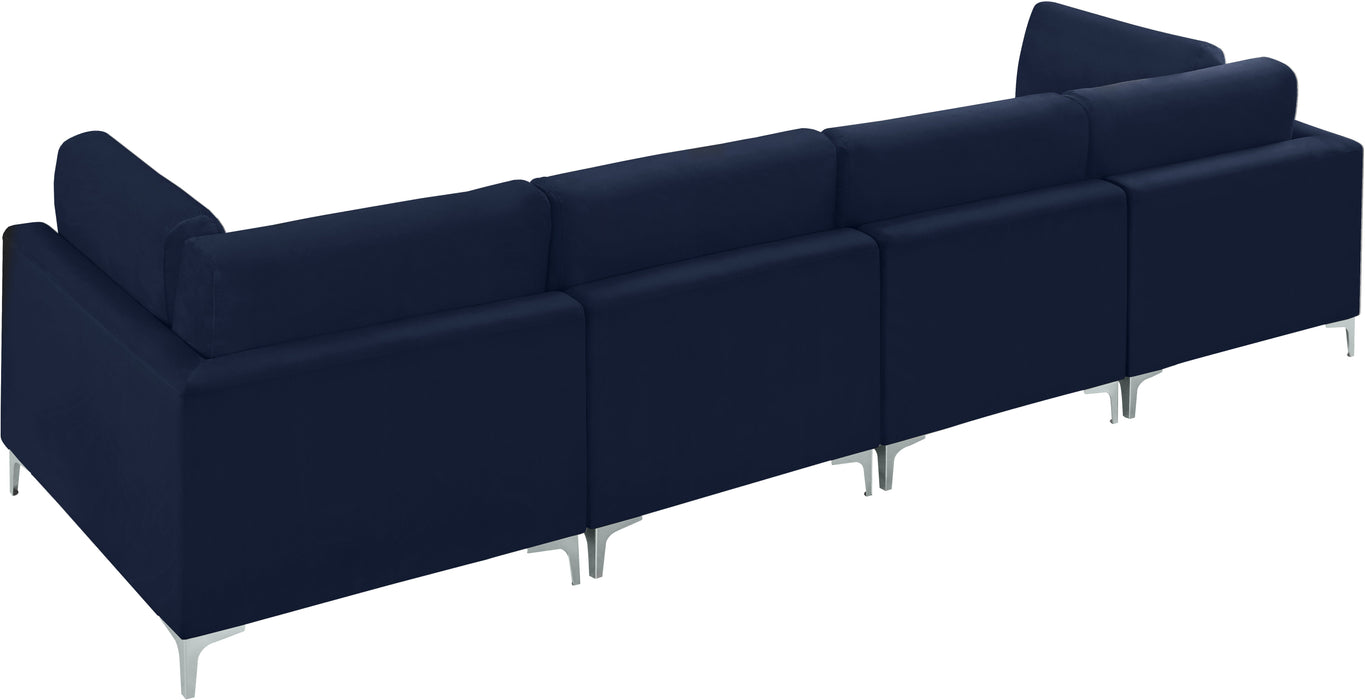 Julia Velvet Modular Sofa (4 Boxes) - Sterling House Interiors