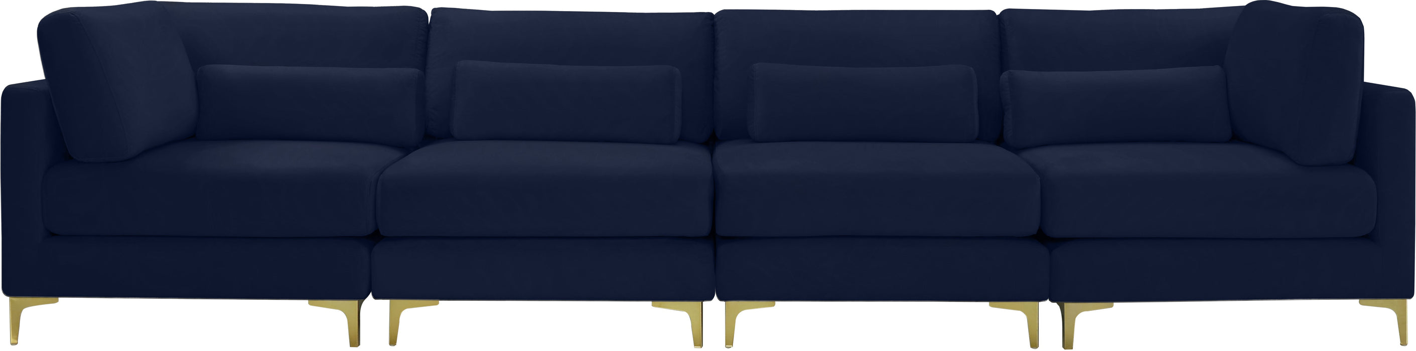 Julia Velvet Modular Sofa (4 Boxes) - Sterling House Interiors