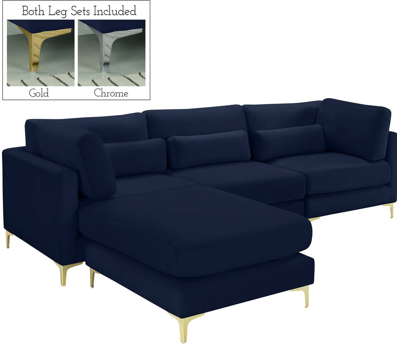 Julia Velvet Modular Sectional (4 Boxes) - Sterling House Interiors