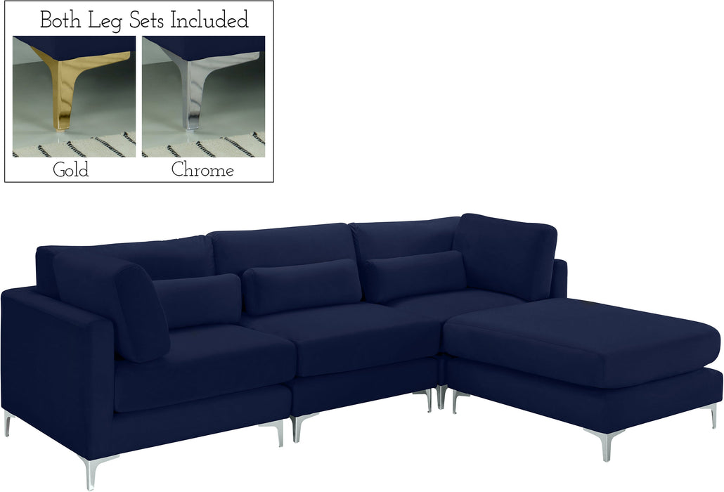 Julia Velvet Modular Sectional (4 Boxes) - Sterling House Interiors