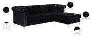 Damian Velvet 2pc. Reversible Sectional - Sterling House Interiors