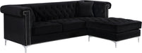 Damian Velvet 2pc. Reversible Sectional - Sterling House Interiors