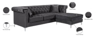 Damian Velvet 2pc. Reversible Sectional - Sterling House Interiors