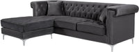 Damian Velvet 2pc. Reversible Sectional - Sterling House Interiors