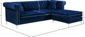 Damian Velvet 2pc. Reversible Sectional - Sterling House Interiors