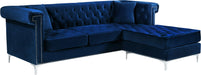 Damian Velvet 2pc. Reversible Sectional - Sterling House Interiors