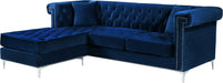 Damian Velvet 2pc. Reversible Sectional - Sterling House Interiors
