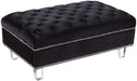 Lucas Velvet Ottoman - Sterling House Interiors