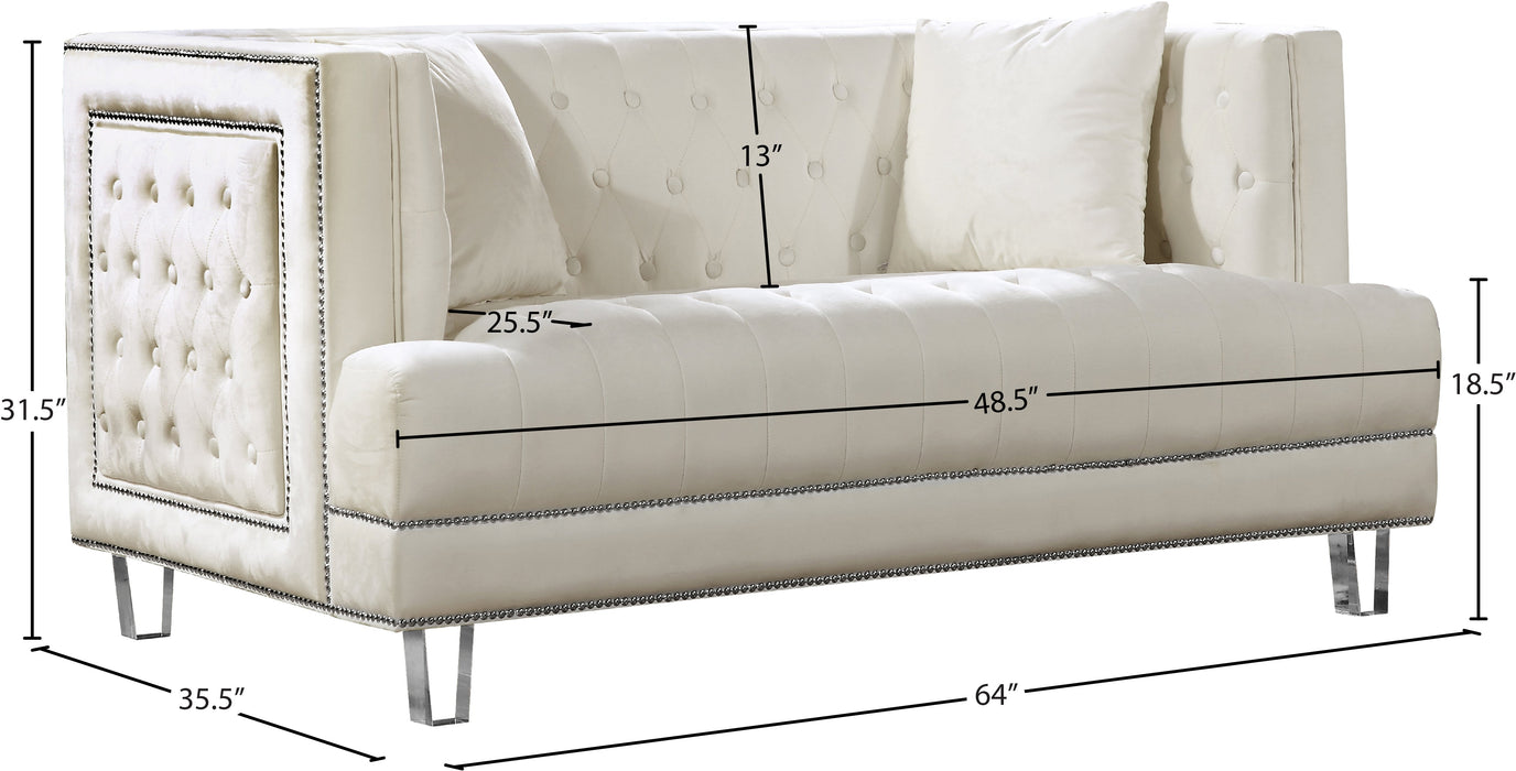 Lucas Velvet Loveseat - Sterling House Interiors