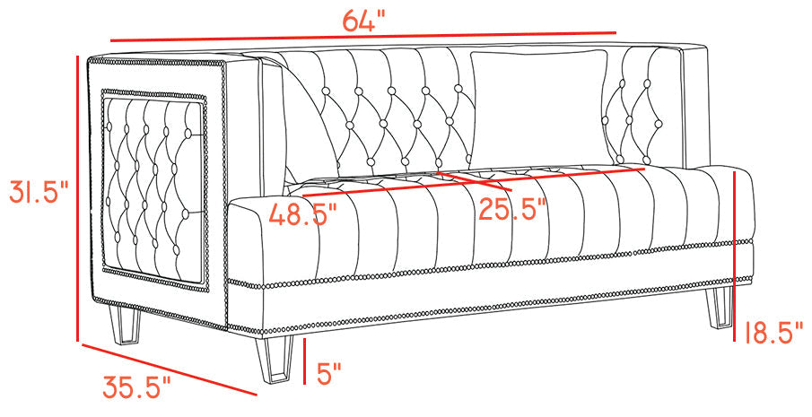 Lucas Velvet Loveseat - Sterling House Interiors