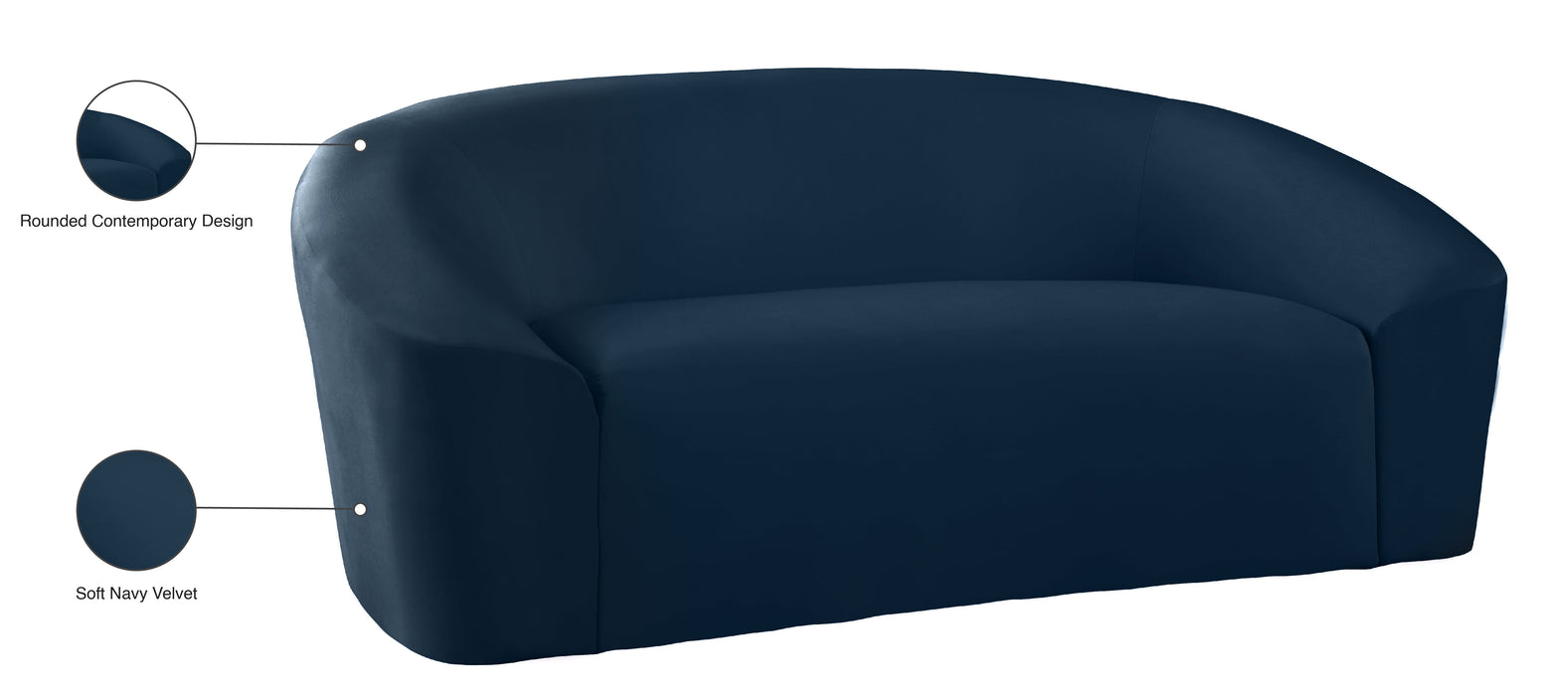 Riley Velvet Loveseat - Sterling House Interiors