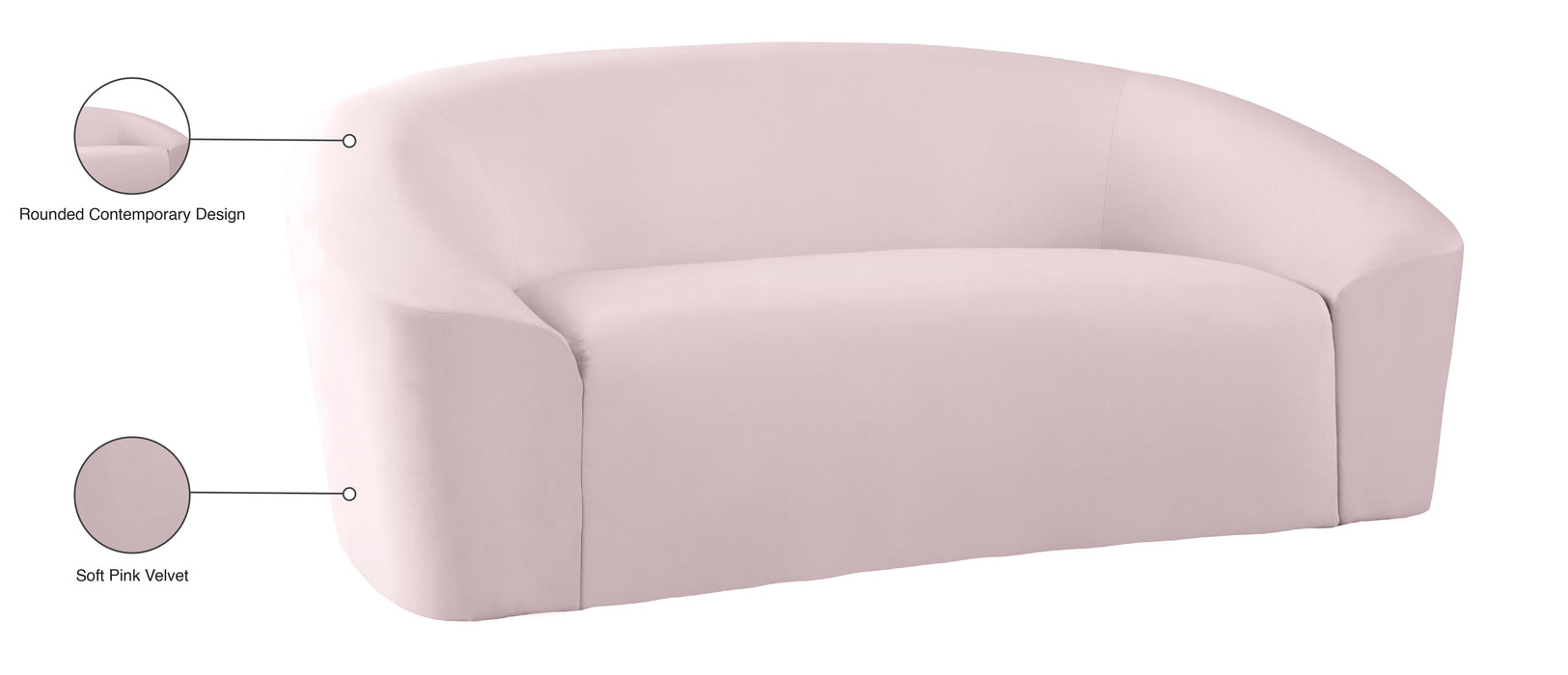 Riley Velvet Loveseat - Sterling House Interiors