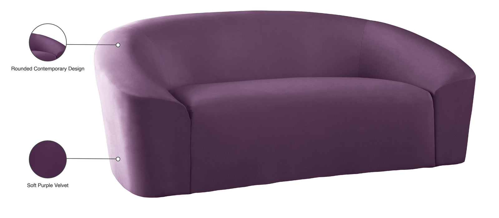 Riley Velvet Loveseat - Sterling House Interiors