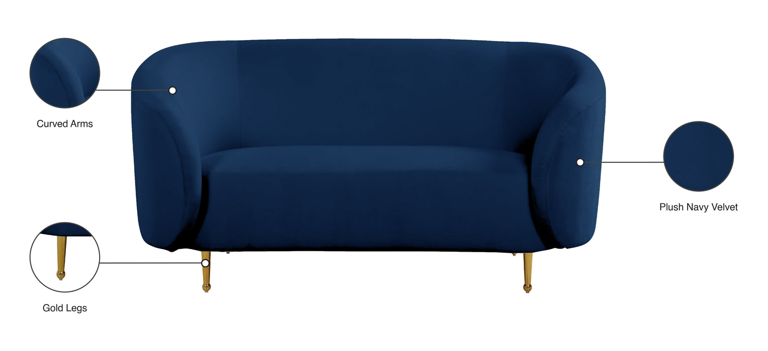 Lavilla Velvet Loveseat - Sterling House Interiors