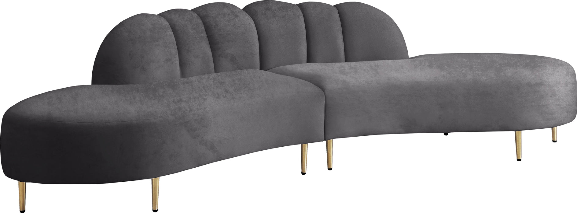 Divine Velvet 2pc. Sectional - Sterling House Interiors