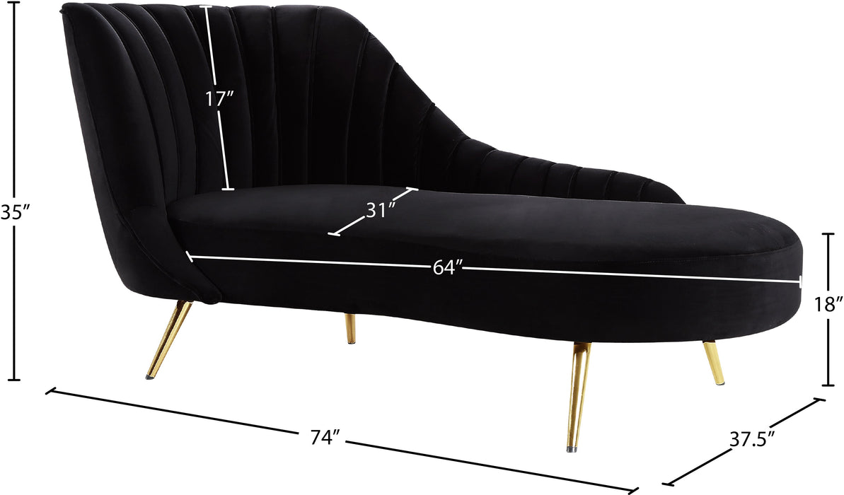 Margo Velvet Chaise - Sterling House Interiors