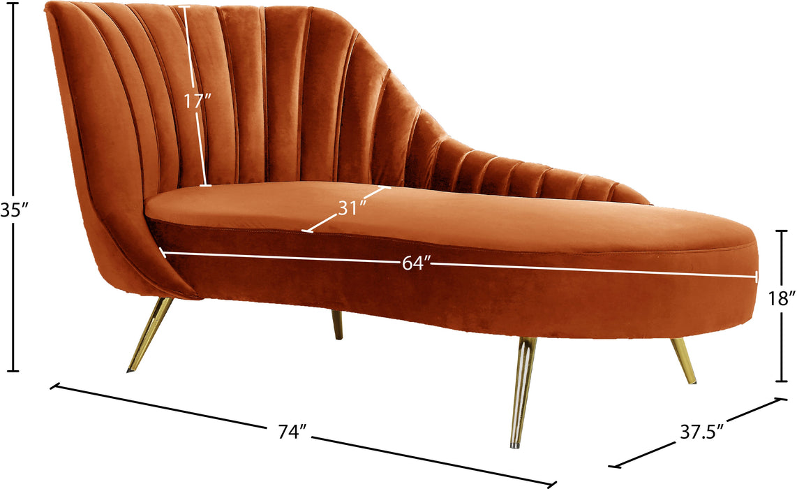 Margo Velvet Chaise - Sterling House Interiors