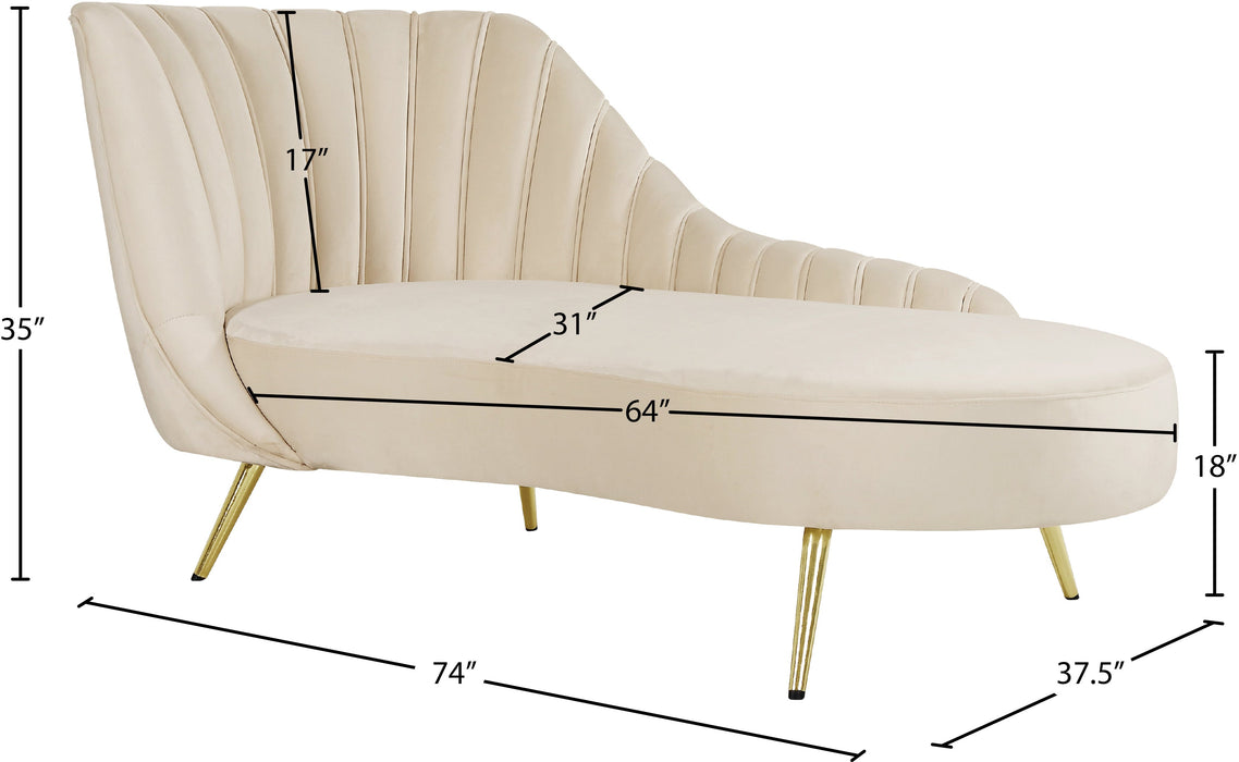 Margo Velvet Chaise - Sterling House Interiors