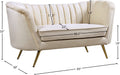 Margo Velvet Loveseat - Sterling House Interiors