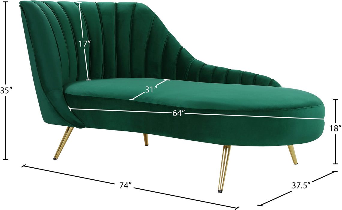 Margo Velvet Chaise - Sterling House Interiors