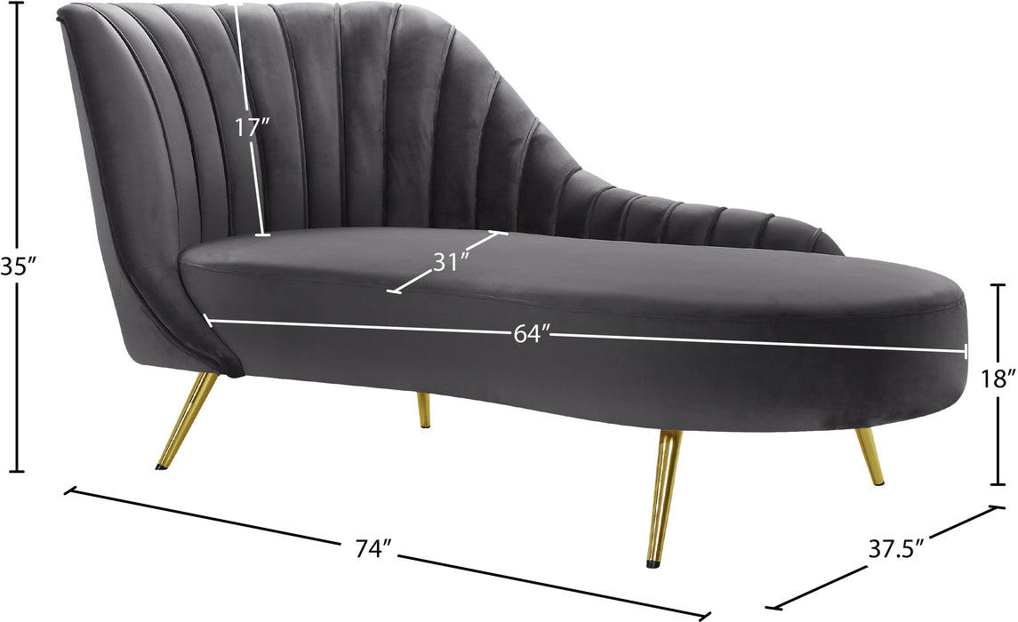 Margo Velvet Chaise - Sterling House Interiors